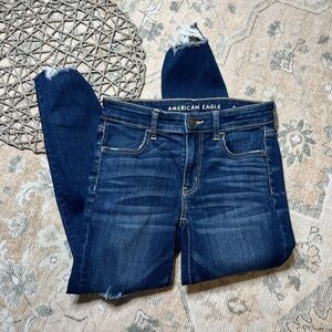 American Eagle Outfitters Factory Distressed Skinny Jeans